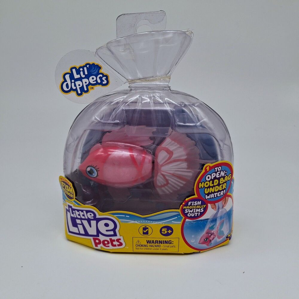 NEW Little Live Pets Lil' Dippers Bellariva Water Swimming Fish Toy